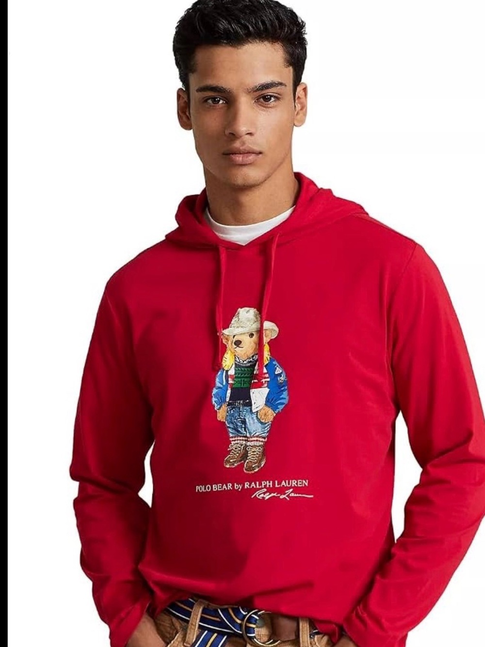 Ralph Lauren Red Polo Hoodie big bear preppy